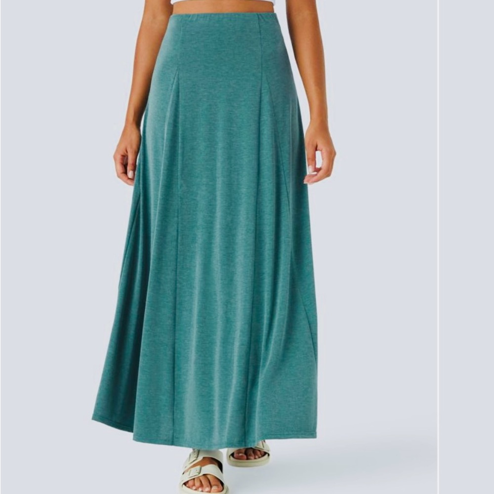 HALARA Teal Maxi Skirt